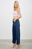 High Rise Low Curve Barrel Leg Jeans