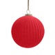 Glass Flocking Ball Ornament