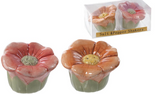 Ceramic Flower Salt & Pepper Shakers
