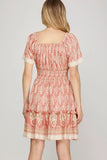 Bell Sleeve Mini Dress