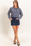 Striped Henley Sweater