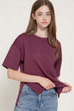 Oversized Soft Scuba Knit Top