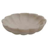 Flower Marble Bowl White