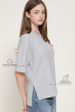 Oversized Soft Scuba Knit Top