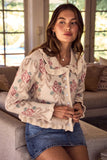 Floral Coquette Cardigan Sweater