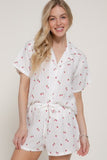 Printed Shirt & Shorts Set