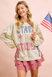 4th of July Stars and Stripes Sweatshirt
