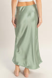 Satin Midi Skirt
