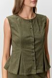 Corduroy Sleeveless Top
