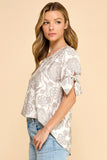 Floral Short Sleeve Top
