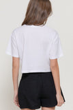 Short Sleeve Graphic Cropped Tee