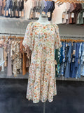 Floral Chiffon Midi Dress