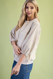 Mixed Fabric Top