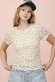 Floral Fitted Casual Top