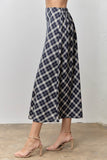 Plaid Midi Skirt