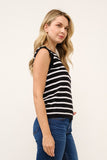Simplicity Striped Sleeveless Vest