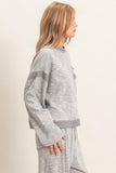 Striped Trim Sweatshirt