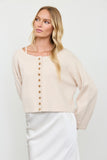 Wide Sleeve Boxy Cardigan