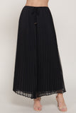 Pleated Long Chiffon Skirt
