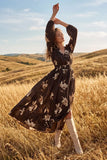 Long Sleeve Floral Maxi Dress