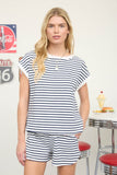 Striped Relaxed Knit Top