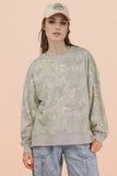 Oversized Knit Camo Top