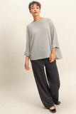 Striped Oversized Top