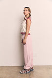 Contrast Collar Vest