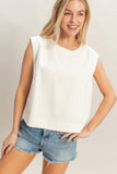 Sleeveless Denim Top