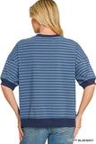 Striped Banded Pullover
