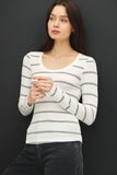 Classic Scoop Neck Long Sleeve Top