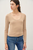 Basic Ultra Soft Striped Top