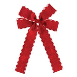 Bow Ornament 14.5h Polyester