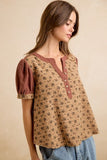Vintage Textured Gauze Blouse
