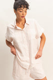 Striped Button-Up Shirt