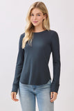 Ribbed Long Sleeve Top