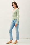 Basic Ultra Soft Striped Top