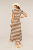 Striped Knit Midi Dress