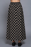 Plaid Midi Skirt