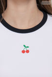 Embroidered Ringer Tee