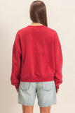Floral Applique Sweatshirt
