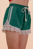 Lace Trim Activewear Shorts