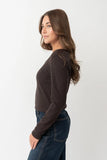 Long Sleeve Scoop Neck Tee