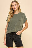 Short Sleeve Ribbed Top