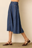 Denim Midi Skirt