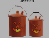 Mtl Intage Oil Can Jack -o-lantern S/2
