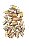 Tiny Metal Bells, Antique Gold Finish