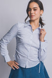 Striped Ruched Top