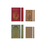 Mdf & Canvas Book Storage Boxes W Christmas Prints