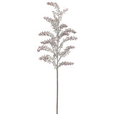 Snowed Sedum Spray Burundy/grey